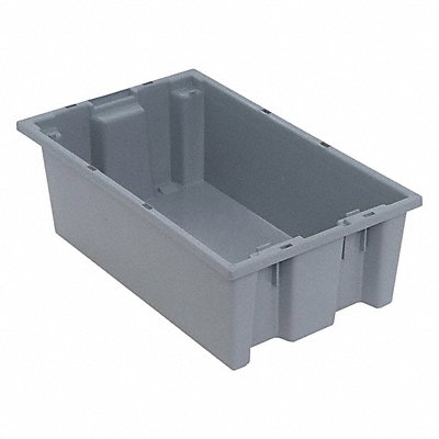 QUANTUM STORAGE SYSTEMS SNT180GY E1878 Stacking and Nesting Container Grey Solid PP