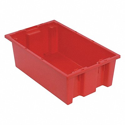 QUANTUM STORAGE SYSTEMS SNT180RD E1878 Stacking and Nesting Container Red Solid Polypropylene