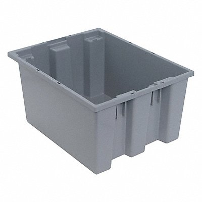 QUANTUM STORAGE SYSTEMS SNT190GY E1880 Stacking and Nesting Container Grey Solid PP