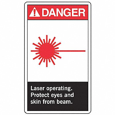 ACCUFORM LRAD001VSP Safety Label 5in x 3.5in Vinyl PK5