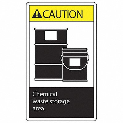 ACCUFORM LCHL607VSP DOT Handling Label Waste 3-1/2 W PK5