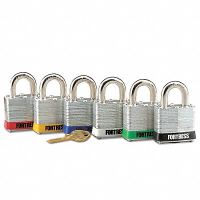 GRAINGER 1803LHYellow Lockout Padlock KD Yellow 1-1/4 H