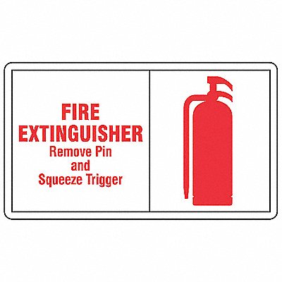 ACCUFORM LFXG513VSP Safety Label 3 1/2 in x 5 in Vinyl PK5