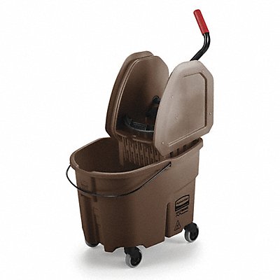 RUBBERMAID COMMERCIAL PRODUCTS FG757788BRN E4107 Mop Bucket and Wringer Brown 8 3/4 gal