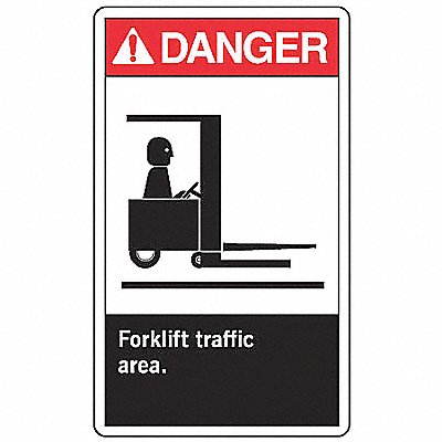 ACCUFORM LVHR001VSP Safety Label 5 inx3 1/2 in Vinyl PK5