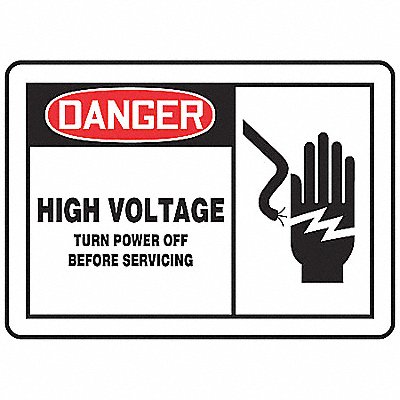 ACCUFORM LELC054VSP Safety Label 3 1/2 inx5 in Vinyl PK5
