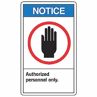 ACCUFORM LADM800VSP Safety Label 5in x 3.5in Vinyl PK5