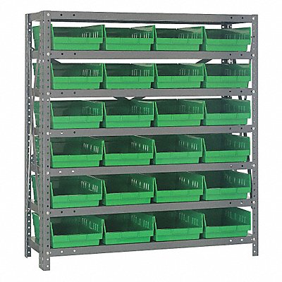 QUANTUM STORAGE SYSTEMS 1239107GN E1513 Bin Shelving 12inx39inx36in Green