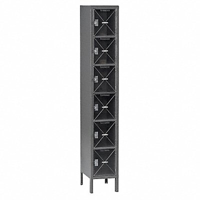 TENNSCO CBL61215121MEDGR Bx Locker 6x1Locker Grey 78 x12 x15 Assm
