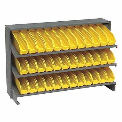 QUANTUM STORAGE SYSTEMS QPRHA100YL E1539 Bench Pick Rack 12x21x36in Yellow