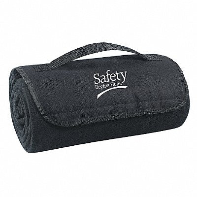 GRAINGER 8DPM3 Blanket Safety Begins Here 48x53in Black