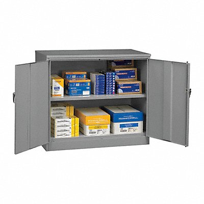 TENNSCO J1842AMEDGREY Storage Cabinet 42 x48 x18 MdGry 2Shlv