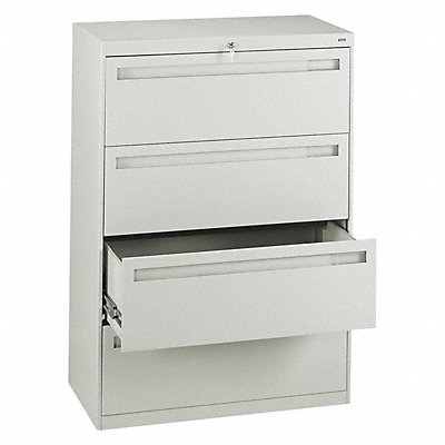TENNSCO LPL3648L40LGHTGREY File Cabinet 36 in 4 Drawer Grey