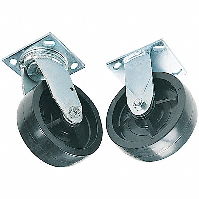 GREENLEE 603 Castor Set Rubber 10-1/4 W Silver