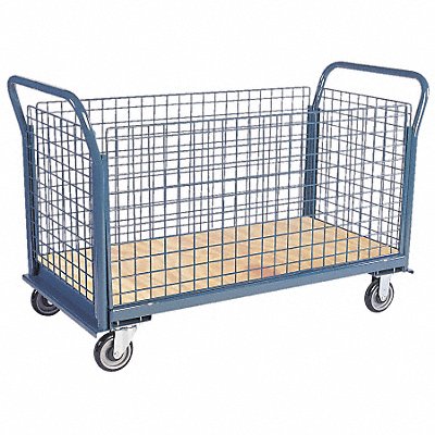 JAMCO EM248P500GP Wire-Side Platform Truck 1400lb Wood/Steel