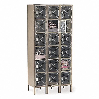 TENNSCO CBL61218123SAND Bx Locker 6x3Locker Sand 78 x36 x18 Assm