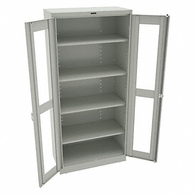 TENNSCO CVD1870LIGHTGREY Storage Cabinet 78 x36 x18 LtGry 4 Shelves