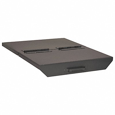 GRAINGER 15033 Hopper Lid 59 W Grey Steel