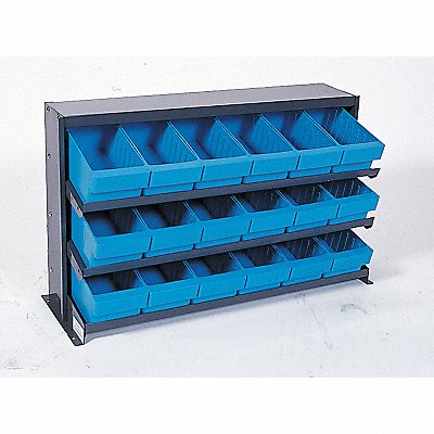 QUANTUM STORAGE SYSTEMS QPRHA601BL F1586 Bench Pick Rack 12x21x36in Blue