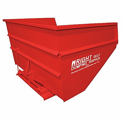 GRAINGER 40099RED Self Dumping Hopper Red 7 000 lb