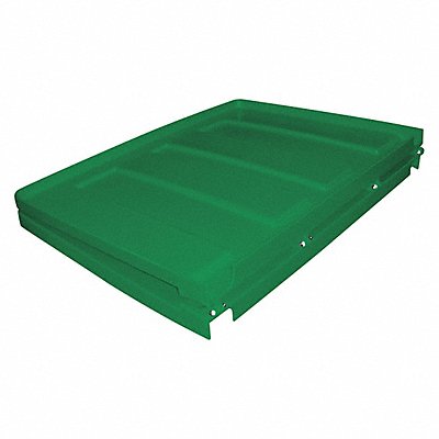 GRAINGER 17CULIDGREEN Truck Lid Green Fits 45-9/10 cu ft.