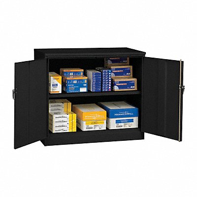 TENNSCO J1842ABLACK Storage Cabinet 42 x48 x18 Black 2Shlv