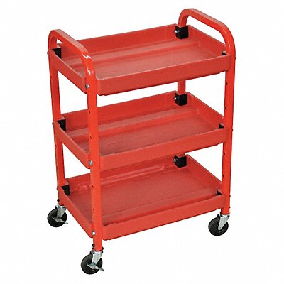 GRAINGER ATC332 Utility Cart 300 lb Cap. Plastic 2 Shlvs