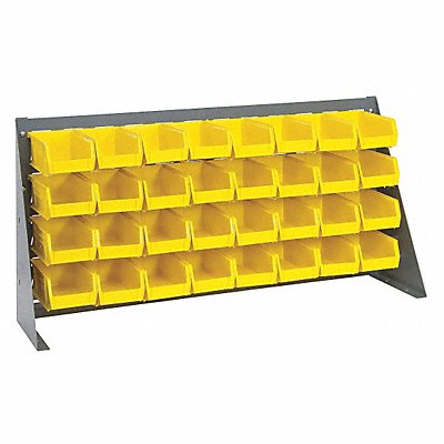 QUANTUM STORAGE SYSTEMS QBR361922032YL Louvrd Bnch Rk 1/4x20x36in Load Capacity 150lb