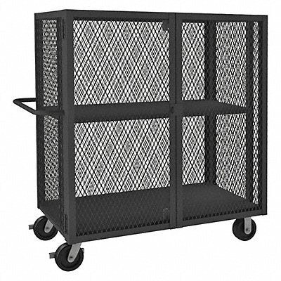GRAINGER HTL2460DD1AS95 Mesh Security Cart 3000 lb 57x24x60
