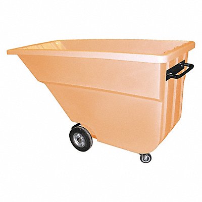 GRAINGER 11CULORANGE Tilt Truck Light-Duty 1-1/8 cu yd Orange