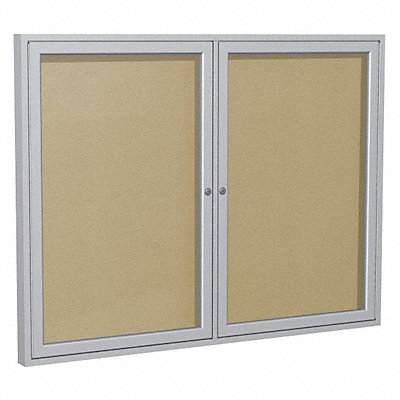 GHENT PA23648VX181 Enclosed Bulletin Board Tack 48 x 36 In.