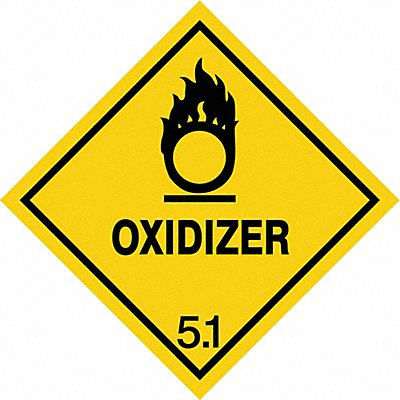 GRAINGER 9DYT9 DOT Container Label 4 Label W PK25