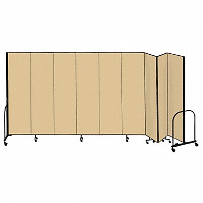 SCREENFLEX CFSL689DO F1897 Partition 16Ft 9 In Wx6 Ft 8 In H Walnut
