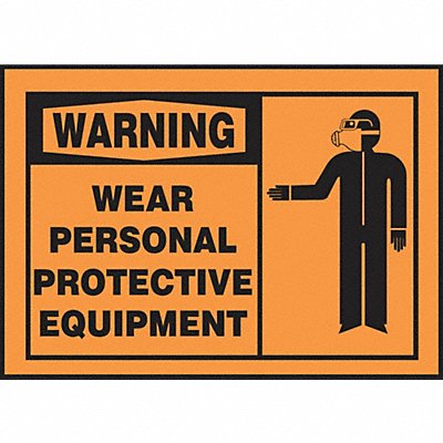 ACCUFORM LPPE305VSP Safety Label 3 1/2 inx5 in Vinyl PK5