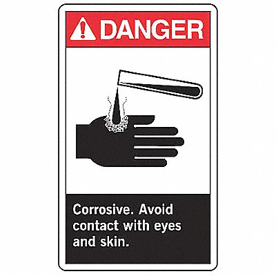 ACCUFORM LCHL008VSP Safety Label 5 inx3 1/2 in Vinyl PK5