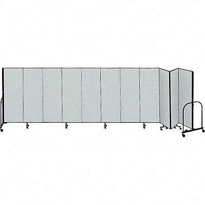 SCREENFLEX CFSL7411DG F1904 Partition 20Ft 5In W x7 Ft 4 In H Stone