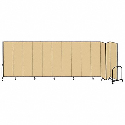 SCREENFLEX CFSL7413DO F1910 Partition 24Ft 1 In Wx7 Ft 4 In H Walnut