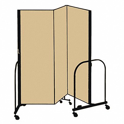 SCREENFLEX CFSL603DO F1878 Partition 5 Ft 9 In W x 6 Ft H Walnut