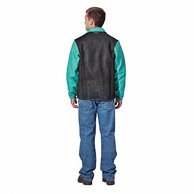 KAREWEAR 804GRCN2XL FR Welding Jacket Green Cane Back 2XL