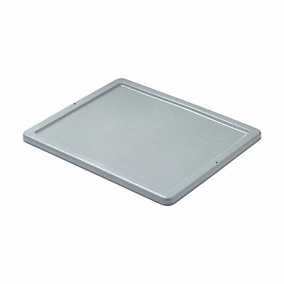 RUBBERMAID COMMERCIAL PRODUCTS FG173000Grey Lid Grey HDPE 23.80 in