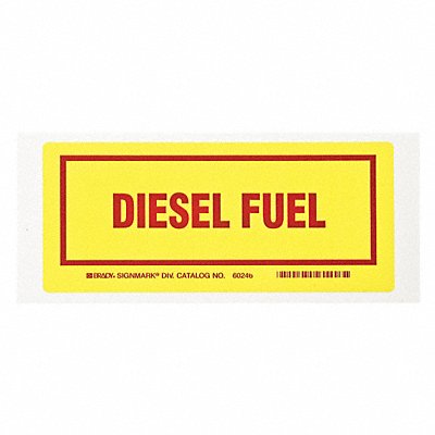 BRADY 60246 Container Label 3 inx7 in Polyester PK25