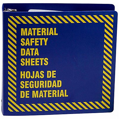 BRADY BR758B Binder 11-5/8 in W Bilingual
