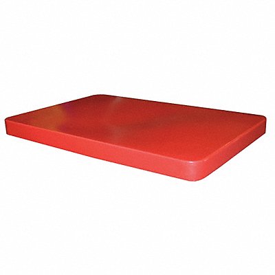 GRAINGER PBL8RED Cube Truck Lid Red Fits 10 cu ft.