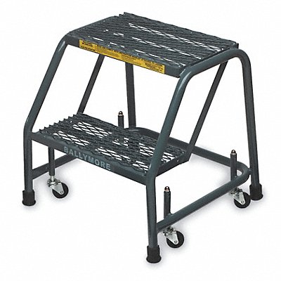 BALLYMORE 218XSU Rolling Ladder Steel 19 In.H