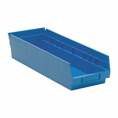 QUANTUM STORAGE SYSTEMS QSB104BL F0618 Shelf Bin Blue Polypropylene 4 in