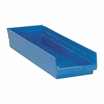 QUANTUM STORAGE SYSTEMS QSB114BL F0623 Shelf Bin Blue Polypropylene 4 in