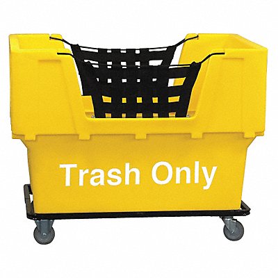 GRAINGER N1017261YELLOWGarbage Cube Truck LLDPE Yellow 23.0 cu ft.