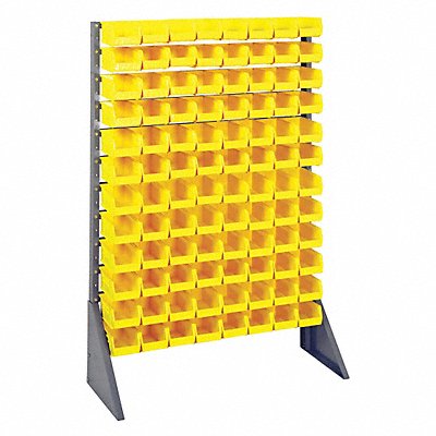 QUANTUM STORAGE SYSTEMS QRU12S21096YL F1608 BinRailFlrRck 36inx54inx15in Load Capacity 50 lb