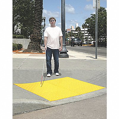 ULTRATECH 759 Retrofit ADA Warning Pad Black 3 x 2 ft.