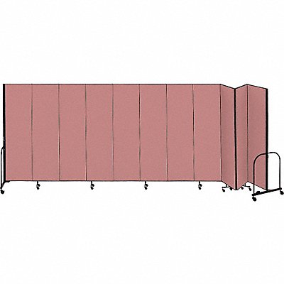 SCREENFLEX CFSL6811DM F1903 Partition 20 Ft 5 In Wx6 Ft 8 In H Rose